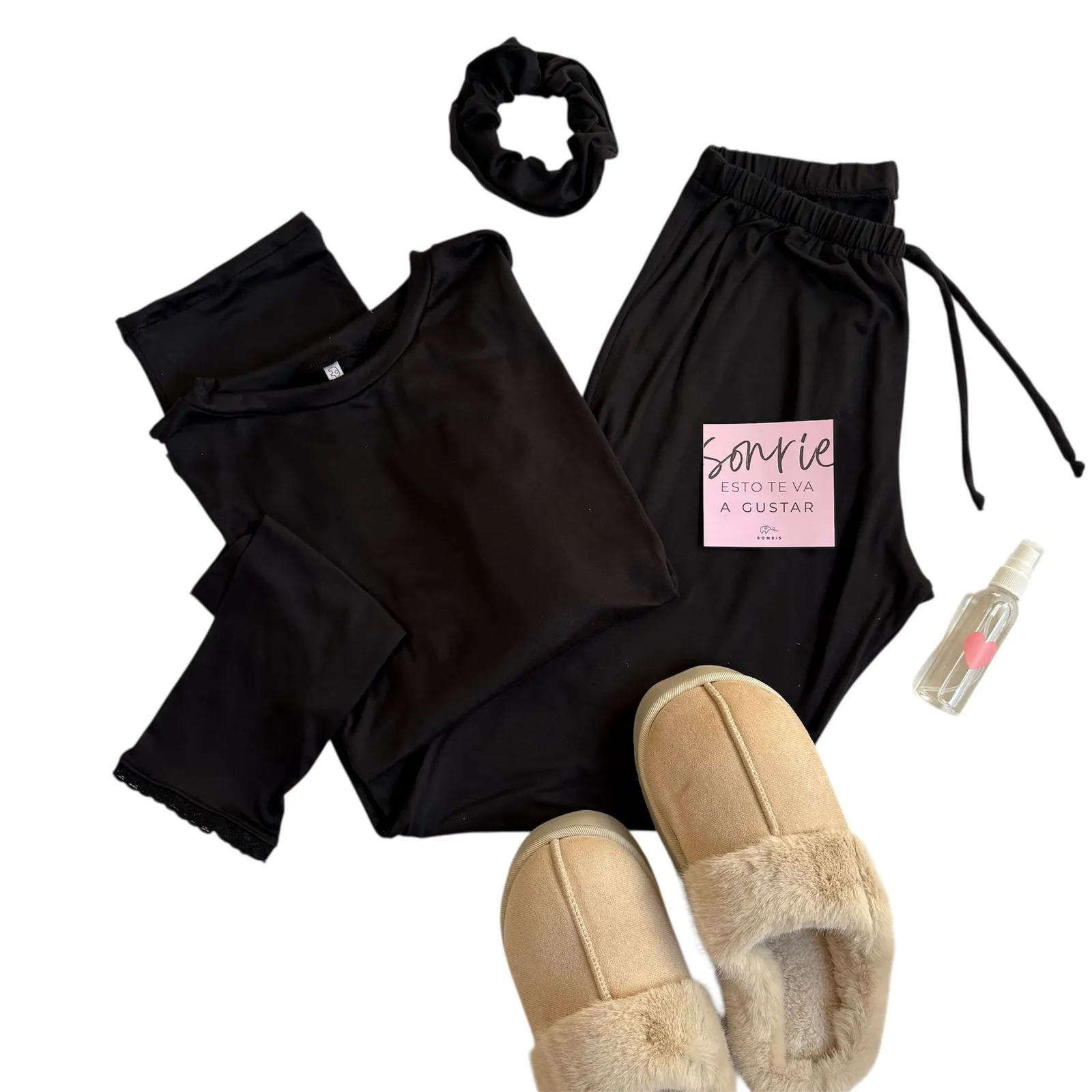 Pijama TOTAL BLACK Pantalón + Reme