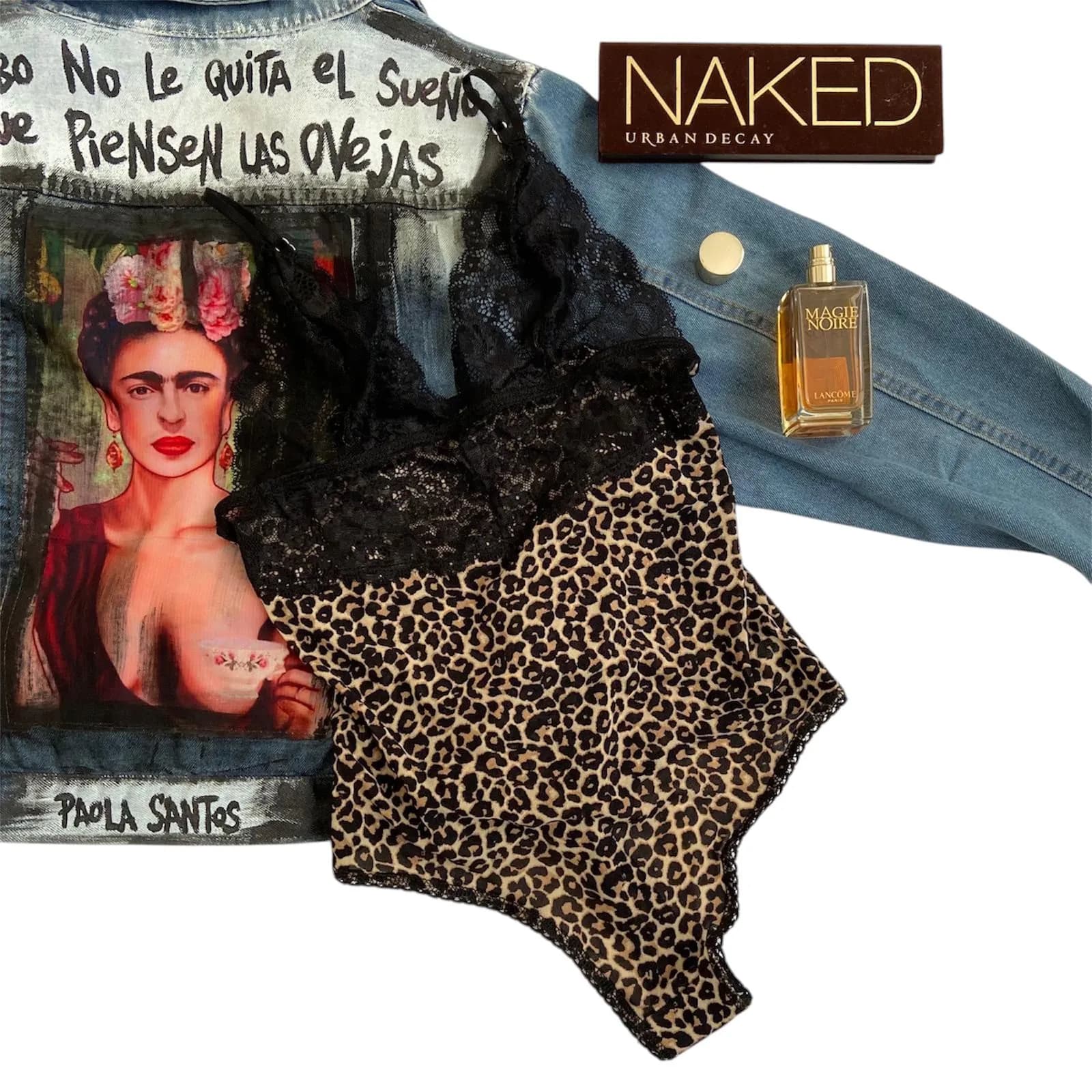 Body ANIMAL PRINT en encaje