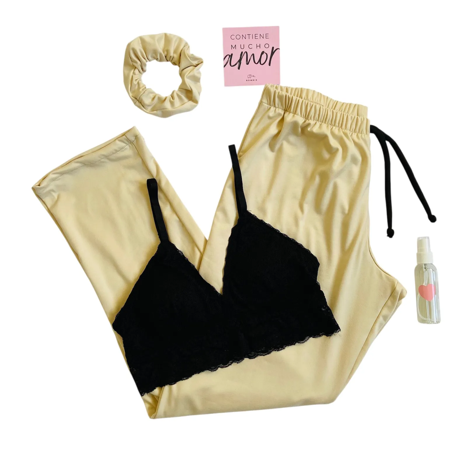 Pijama ALMA Pantalón CAMEL + Top