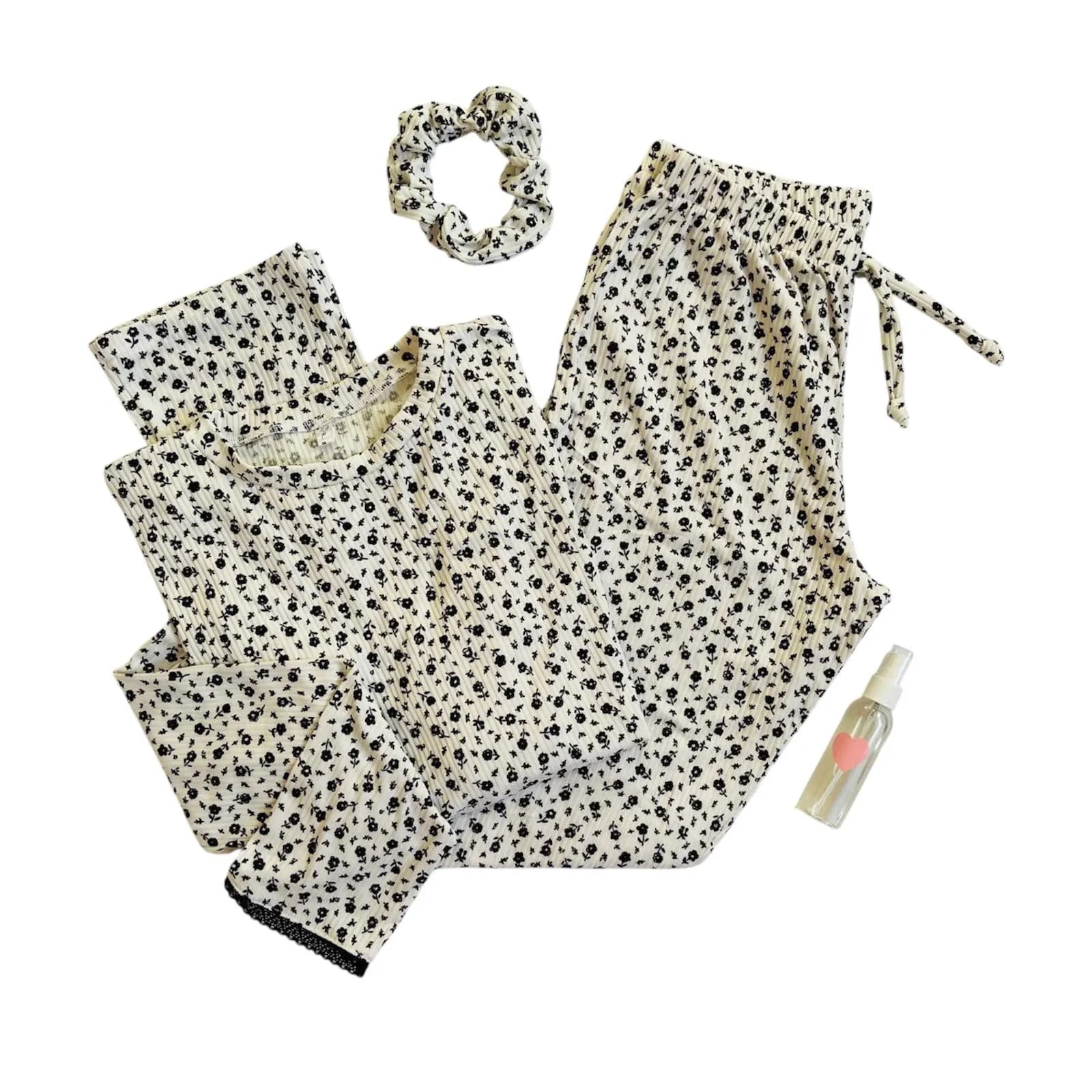 Pijama FLORES ByN Pantalón + Reme